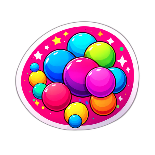 Sticker Lotomania Colorido
