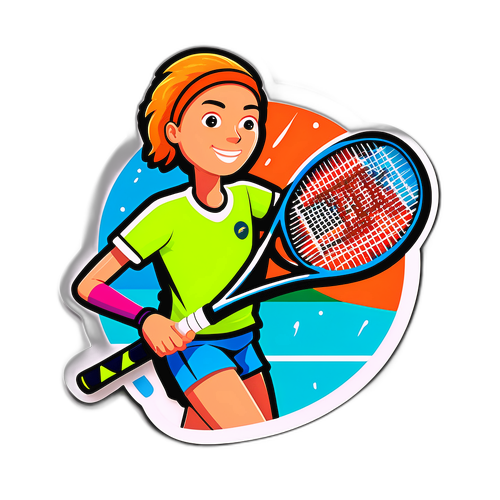 Adesivo vibrante di tennis