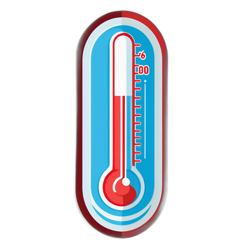 溫度變化溫度計貼紙
