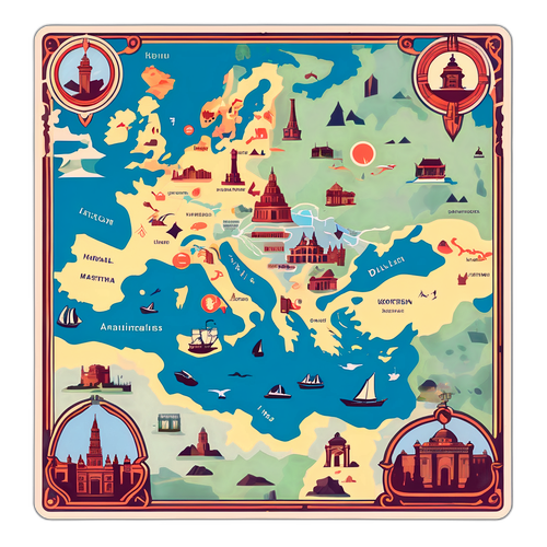 Коростень як давня карта з важливими пам'ятками