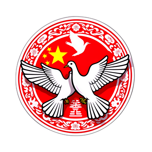 中亚-中国精神贴纸