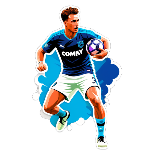 Vibrant Illustration of Tommy Edman in Action