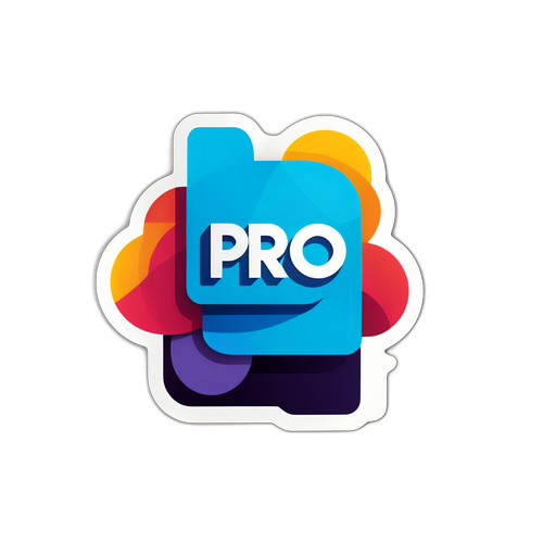 Sticker cu logo-ul Pro TV