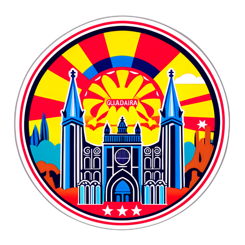 Sticker cu Guadalajara și Barcelona