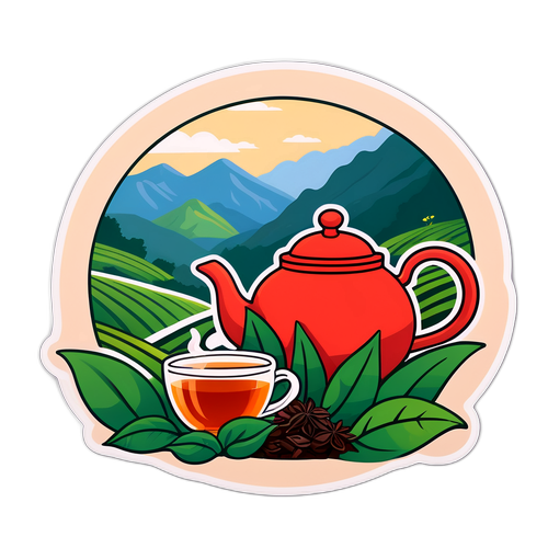 Stiker Pemandangan Cameron Highlands