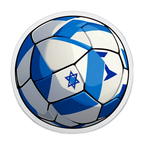 כדורגל עטוף בדגל ישראל