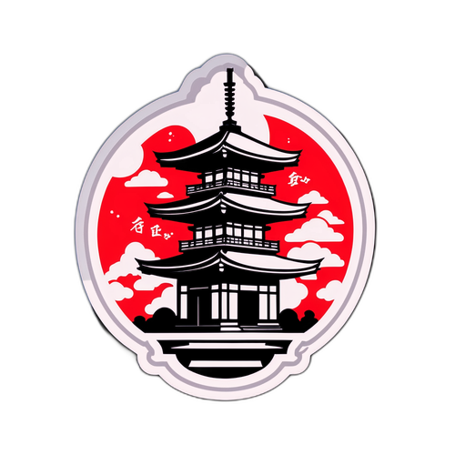 Yensymbol med japanska traditionselement