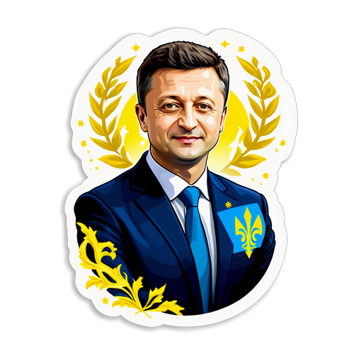 Biểu Tượng Quốc Gia: Sticker Đầy Tự Hào Của Tổng Thống Ukraina Zelensky!