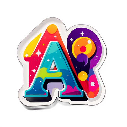एक अनोखा स्टिकर: 'AA' के अक्षरों के साथ