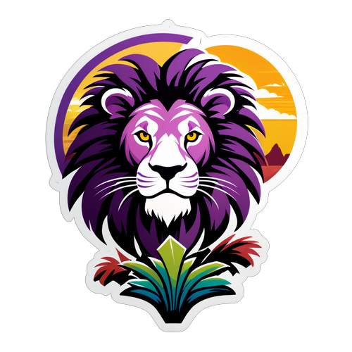 Adesivo Orlando City com Leão Estilizado
