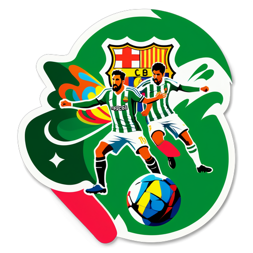 Stiker Pertarungan Copa del Rey: Barcelona vs Real Betis