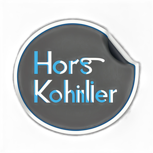 Minimalist Sticker: Horst Köhler