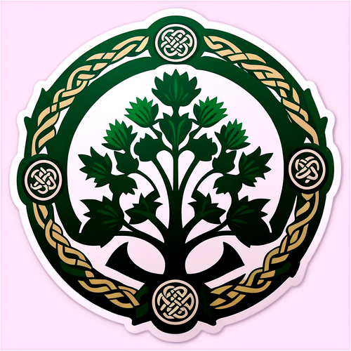 Unleash Your Scottish Pride: The Stunning Celtic Emblem Sticker You Can't Resist!