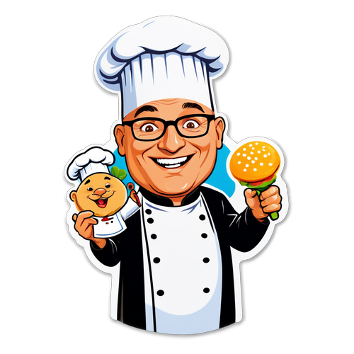 Playful Chef Sticker Featuring Gregg Wallace