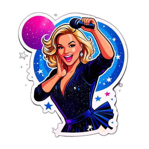 Adesivo Vibrante da Nicole do Dancing with the Stars
