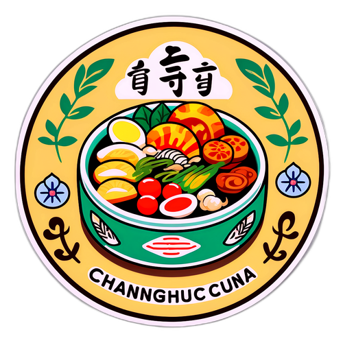 彰化美食與傳統文化的結合貼紙