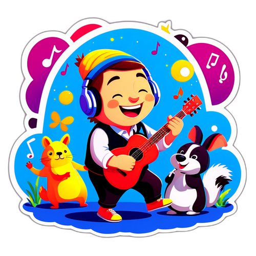 Musikspielender Charakter