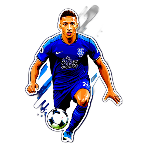 Adesivo do Richarlison em um drible impressionante
