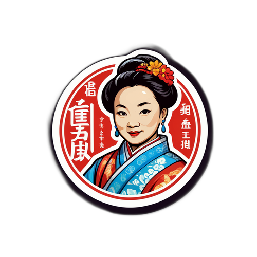 田华的艺术作品贴纸