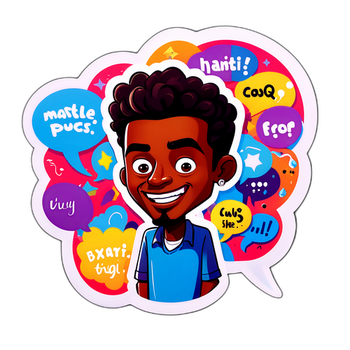 Figurka Mastalereka z dymkami i cytatami