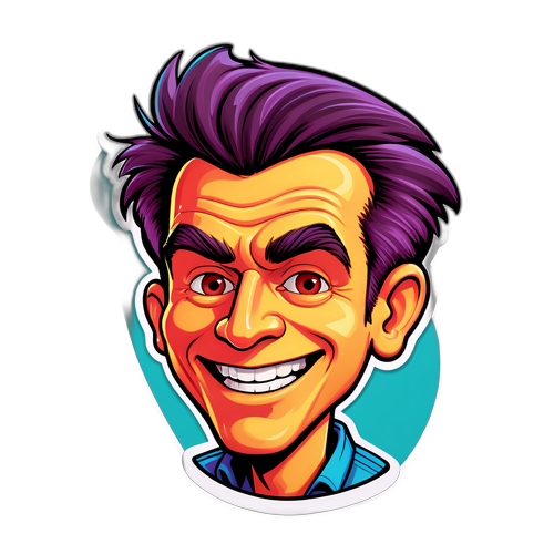 Makulay na Karikatura ni Blake Mitchell