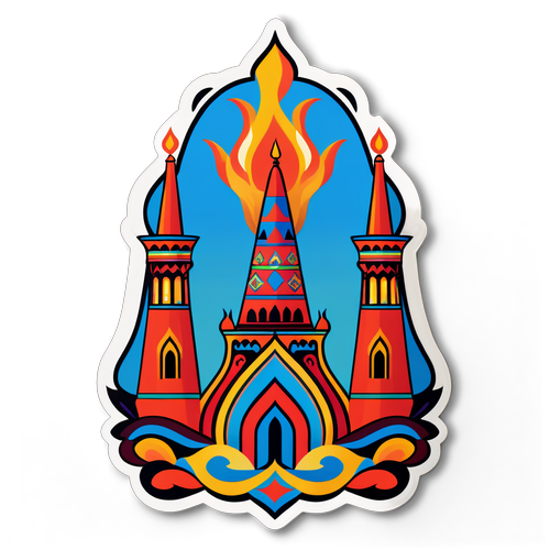 Kulturfra Azerbajdjan med Flamme Tårne