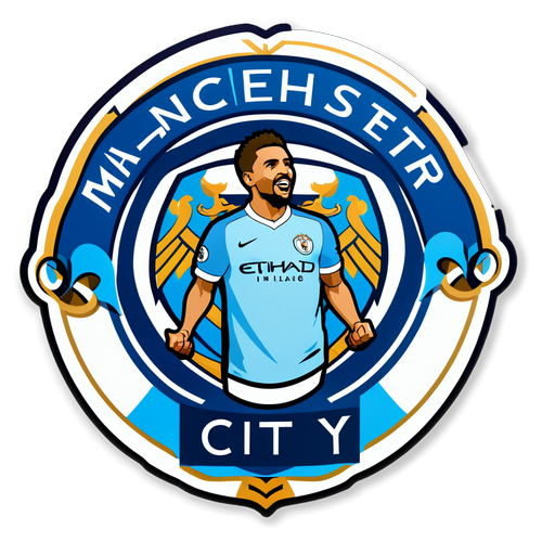 Sticker Kemenangan Manchester City di Champions League