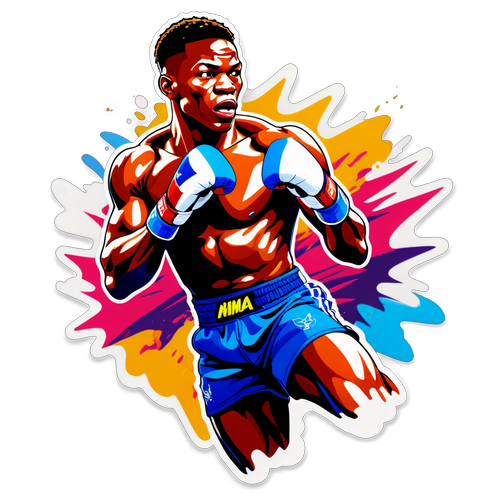 Vibrant Energy: Bakit Kailangan ng mga MMA Fans ang Dynamic Sticker ni Israel Adesanya Ngayon!