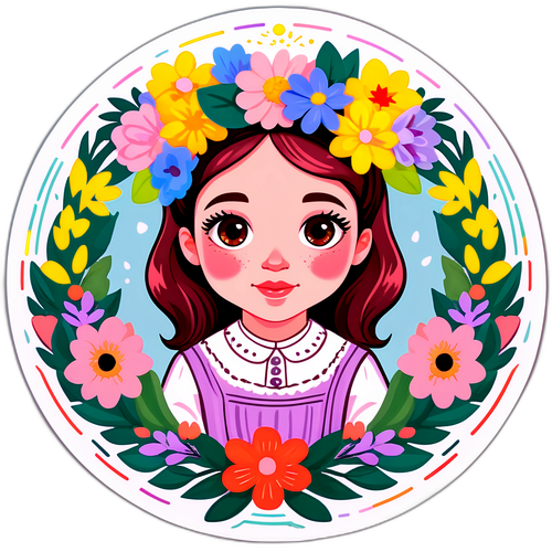 Josefine Høgh i blomsteroverflod