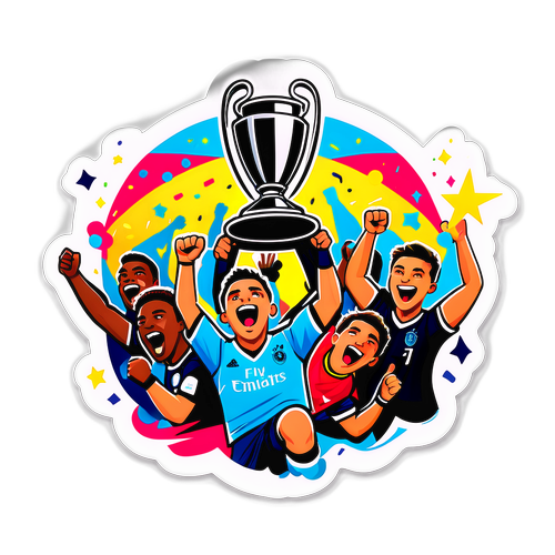 Cuộc ăn mừng Champions League đầy màu sắc