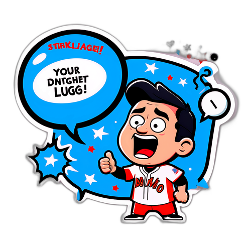 Celebratory Seth Lugo Strikeout Sticker