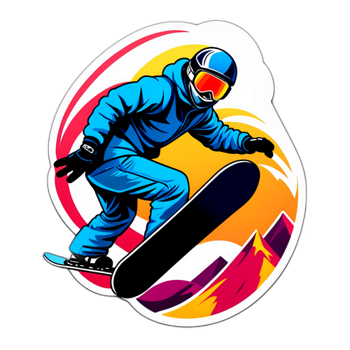 Concurrent Snowboarder Sticker