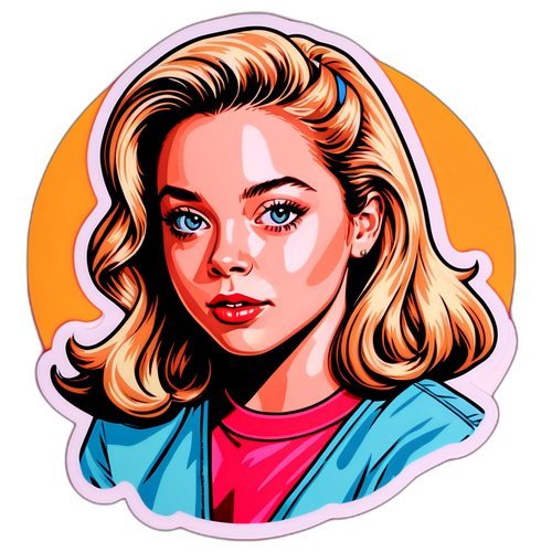 Retro stylizacja Sydney Sweeney w stylu lat 90-tych