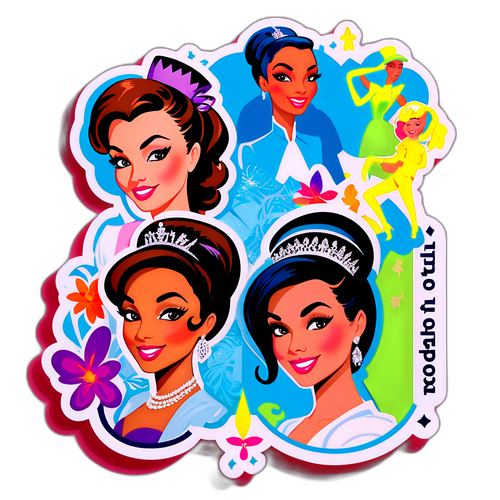 미스트롯 4 매력적인 참가자 컬라주 스티커