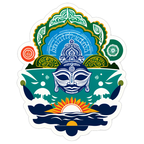বাংলা সংস্কৃতির প্রতীকে শিল্পকর্মের স্টিকার
