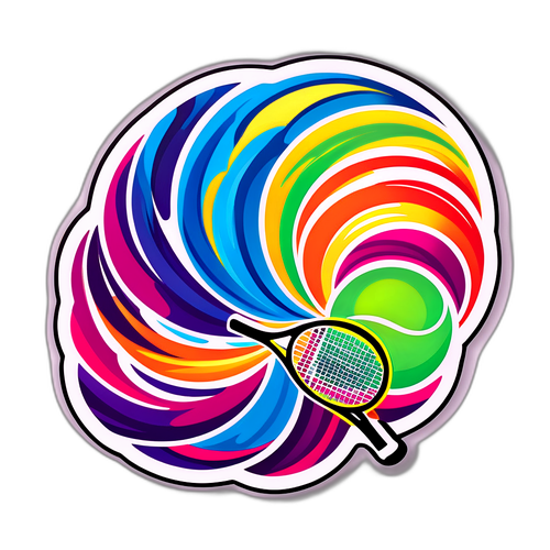 Design astratto di energia tennistica