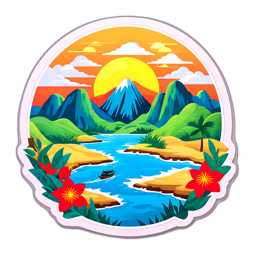 Sticker Kỷ Niệm Vẻ Đẹp Thiên Nhiên Việt Nam