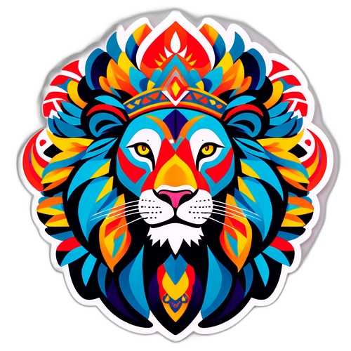Leão Estilizado com Elementos Turcos