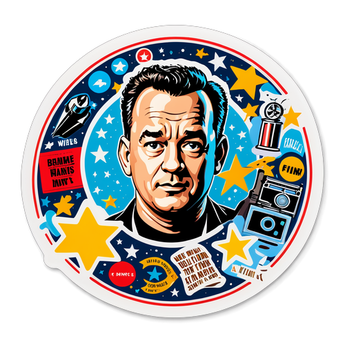 Nostalgic Tom Hanks Quotes Sticker