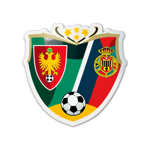 Stiker Rivalitas Olahraga Portugal dan Jerman