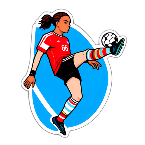 골킥을 찬 아니 스티커