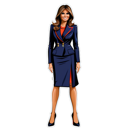 Melania Trump i Enestående Stil: Du Vil Ikke Tro Dine Øjne på Denne Legende Karikatur!