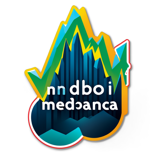 Adesivo a tema finanziario con logo Mediobanca