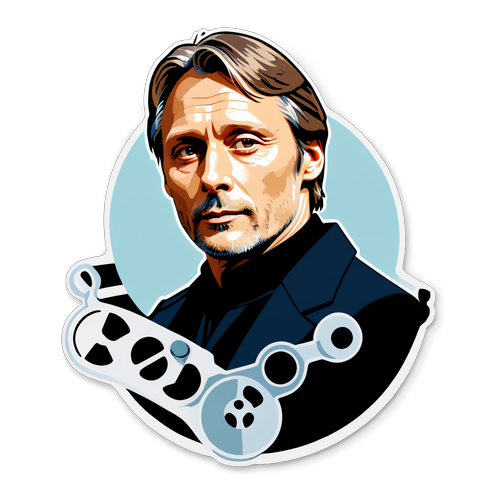 Mads Mikkelsen: Filmlegenden I Et Enestående Klistermærke! | Oplev De Ikoniske Roller