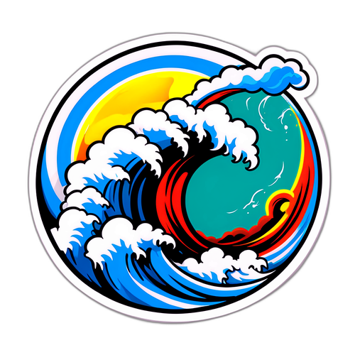 Malakas na Alon Sticker