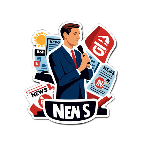 ABC Nyheder Klistermærke