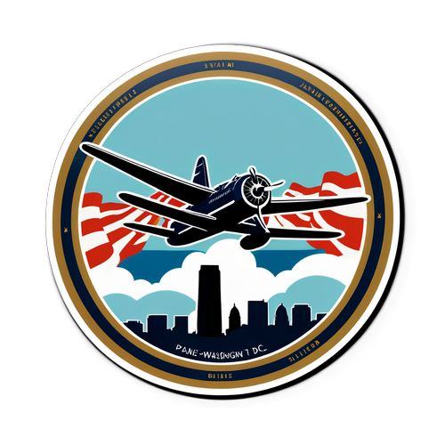 Vintage Aircraft Commemoration Sticker