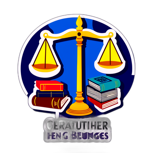 Sticker met juridische symbolen
