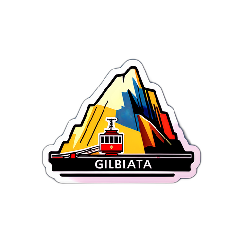 Minimalist Utsikt over Gibraltar