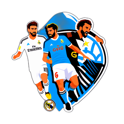 Real Madrid és Marseille mérkőzés matricája